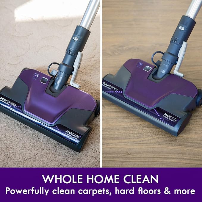 Kenmore 600 Series Pet Friendly Lightweight Bagged Canister Vacuum with Pet PowerMate, Pop-N-Go Brush, 2 Motors, HEPA Filter, Aluminum Telescoping Wand, Retractable Cord and 4 Cleaning Tools, Purple