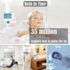 Essential Oil Diffuser with Night Light, 250ml Home Humidifier with Negative Ions, 3 Mode Ultrasonic Cool Mist Aroma Machine with 10ml Essential Oil (Blue, Lavender)