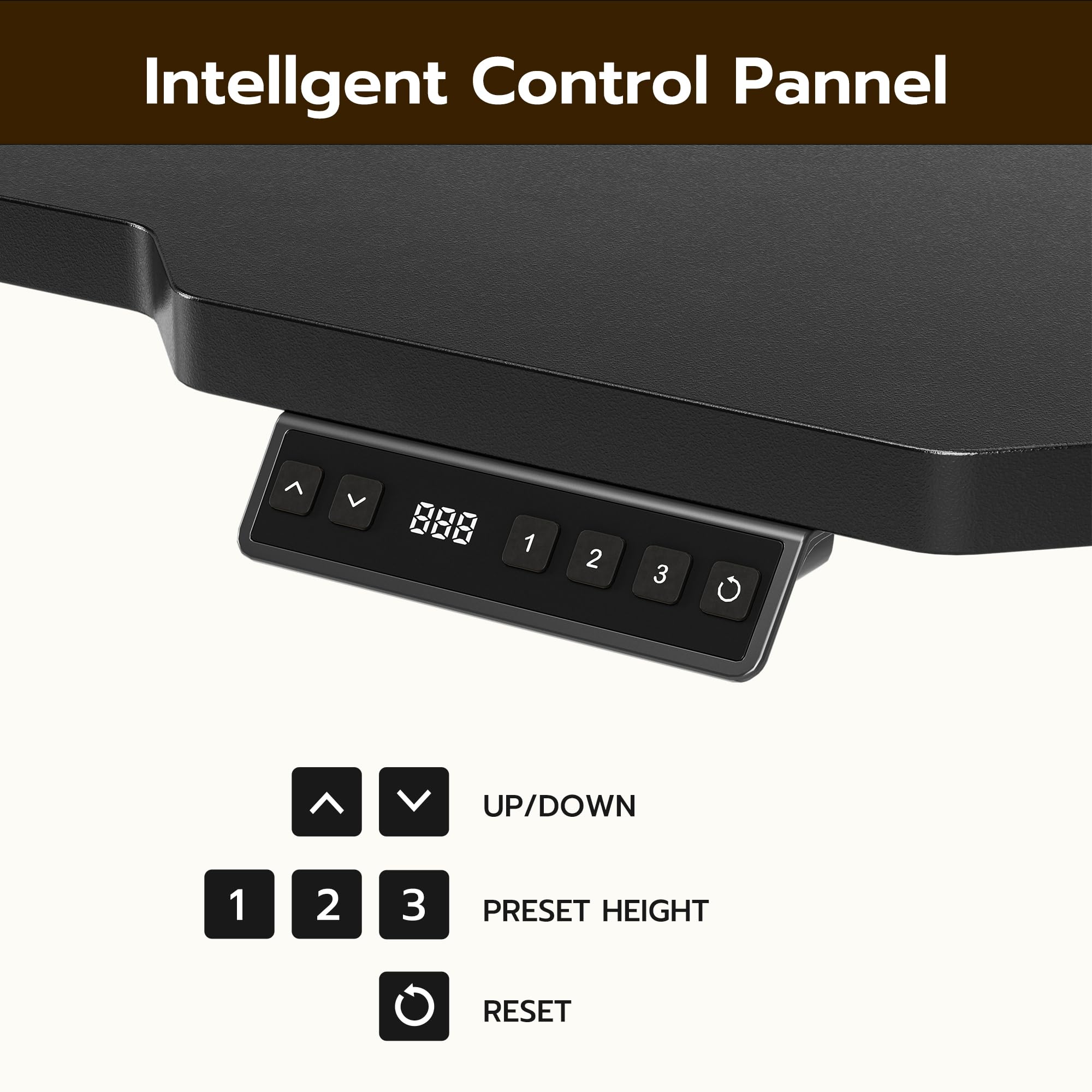 51" Reversiable L-Shaped Electric Standing Desk Adjustable Height Gaming Stand Up Corner Desk Sit Stand Home Office Computer Desk with Splice Board,Black Top Dormly