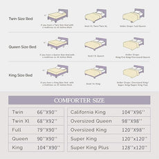 Andency White California King Comforter Set (104x96Inch), 3 Pieces Cute Pinch Pleat Cal King Bedding Comforters & Sets, Oversized Pintuck Soft Down Alternative Bed Set for All Season