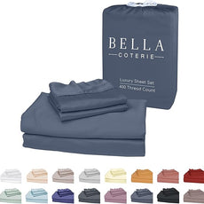 Bella Coterie Luxury Bamboo Viscose Twin XL Size Sheet Set | 100% Organically Grown | Ultra Soft | Cooling for Hot Sleepers | 18