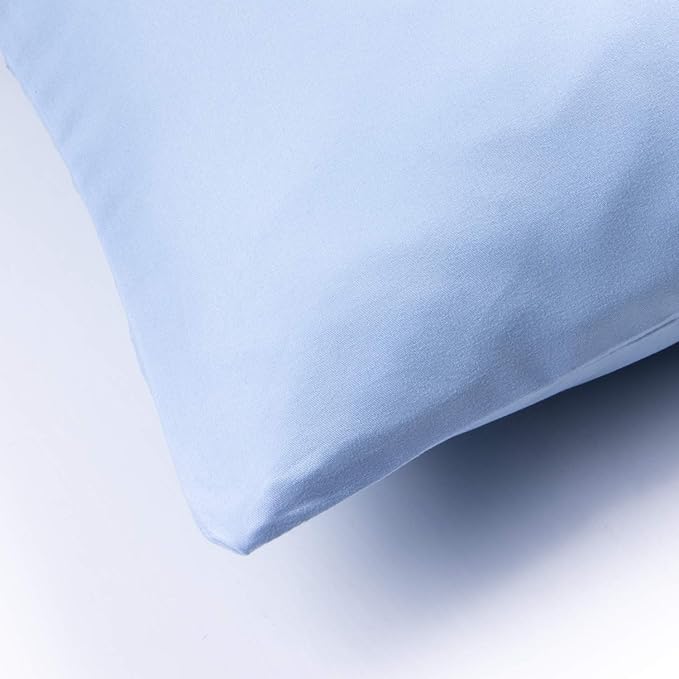 FLXXIE Microfiber Pillow Cases Queen Size Set of 2, Soft Pillowcases with Envelope Closure, Wrinkle Resistant Pillow Covers, 20x30, Sky Blue