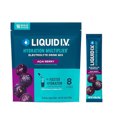 Liquid I.V.® Hydration Multiplier - Acai Berry | Electrolyte Powder Drink Mix | 1 Pack (16 Servings)