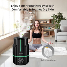 6L/1.6Gal Humidifiers for Bedroom, 60H Runtime 26 dB Quiet Supersized Cool Mist Air Humidifiers for Large Room, Baby Nursery, Plant, Indoor, Night Light, Easy to Clean, Precise Humidity Control