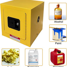 koxuyim Hazardous Storage Cabinets, Industry Safety Cabinet, Explosion Proof Cabinet Dangerous Goods Storage, Ultimate Safety Fireproof Hazardous Material Safety Box 13