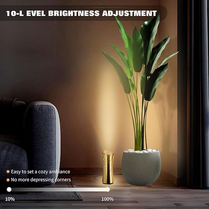 Uplighting Indoor Floor Can Light, 2700K to 6500K Up Lights Indoor with Remote & Timer, 3 Color Temperatures Accent Lighting Spot Lights Indoor for Home Plant Picture, 5.9ft Cord, 2 Pack