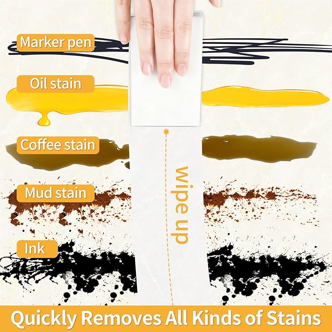 100 Pack Magic Cleaning Sponges Eraser, Multi-Functional Melamine Sponge Foam Cleaning Pads for Household Kitchen Bathroom Furniture Bathtub Sink Cleaning Kitchen Dish Sponge, 10x6x2cm