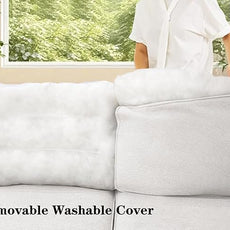 Legend Vansen Modular Sectional Sofa U Shaped Couch with Ottoman Modern Reversible Corner Sectional Couch for Living Room (Cream, U Shaped Sofa-3)