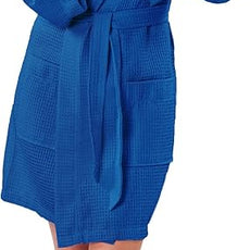 Turquaz Lightweight Short Robes For Women Waffle Kimono Bathrobe - Soft, Fast-Drying, Long-Lasting Cotton Blend