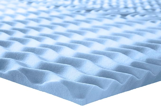 Serta Comfort Zone Cooling Memory Foam Mattress Topper, 1.5 Inch, Twin XL