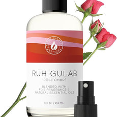 Aroma Country Ruh Gulab Diffuser Oil - Luxury Essential Oils for Diffuser Refill & Air Freshener Room Spray - Long-Lasting & Natural Home Fragrance, Damask Rose Scented Oil for Diffusers (8.5 Fl. oz)