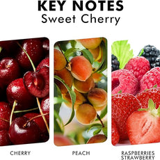 Reed Diffuser Set, Sweet Cherry Oil Diffusers with 6 Rattan Sticks, Home Fragrance Reed Diffuser for Home, Bathroom Decor