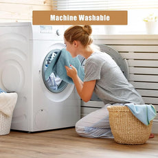 SEMAXE 18-Piece Blue Bath Towel Set - 6 Bath/Hand/Wash Towels with Hanging Loops | Value Pack, 100% Cotton Ultra Absorbent | Hotel Quality at Wholesale Price