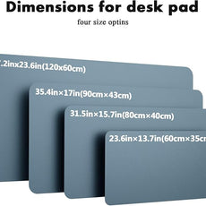 YSAGi Double-Sided Desk Pad, Leather Desk Mat, Eco Cork Desk Pad Protector, Large Mouse Pad for Desk, Waterproof Desk Blotter Pad, Desk Writing Pad for Office Work/Home(23.6