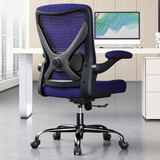 Ergonomic Office Chair - X-Shaped Computer Desk Chair Comfy, Gaming Chair, Office Chair with Lumbar Support, Mesh Office Chairs, Desk Chair for Long Hours(Black Purple)