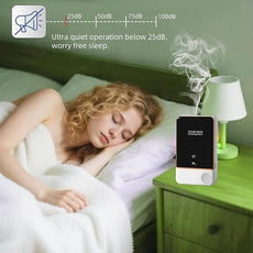 Waterless Essential Oil Diffuser for Home & Office Cordless Battery Operated Aroma Diffuser with 7 Mist Levels, Ultrasonic Air Freshener for Large Rooms Bedroom Bathroom Car Small & Portable