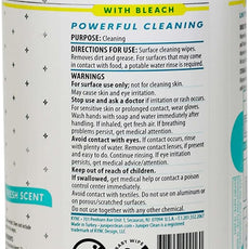 1 Pack Surface Cleaning Wipes with Bleach, All-Purpose Cleaner for Bathroom, Kitchen, Office, 75 Count Canister, 7.5