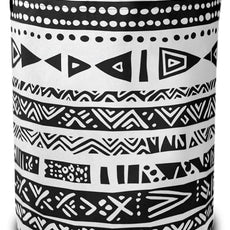 Black White Flowers Laundry Basket-Large Foldable Hamper Holder Portable Tall Collapsible Laundry Hamper Storage Basket Bin with Handles, Canvas & Waterproof lining for Household Items