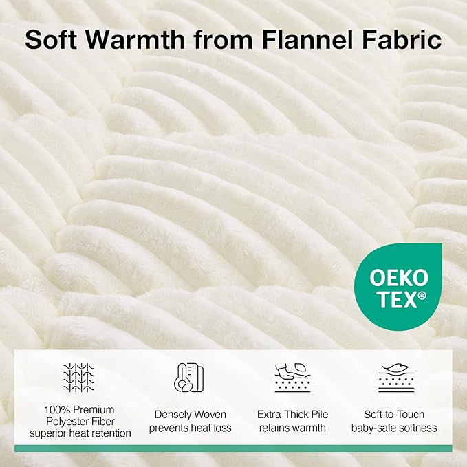 Novilla California King Mattress Topper - Cloud-Like Softness Mattress Pad with Plush Flannel, Electric Blanket Alternative for Cold Sleepers, Deep Pocket 8-21 Inch, Machine Washable