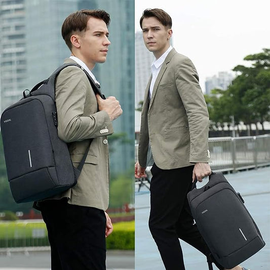 VGOAL Travel Laptop Backpack, Laptop Bookbag College Backpack Durable Water Proof with USB Charging Port for Men Women (FG6303-17)