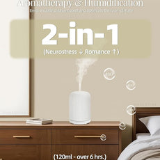 Essential Oil Diffuser – 2.4MHz Ultrasonic Aromatherapy Diffuser, Health Night Light, Timer & Auto Shut-Off, BPA-Free, 120ml Ceramic Oil Diffuser for Bedroom, Office, Spa, Yoga
