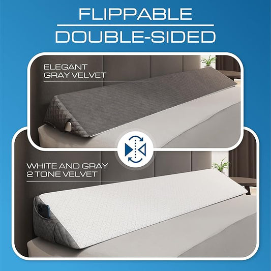 Kolbs Bed Wedge Pillow for Headboard Gap | Bed Gap Filler | Modern Stylish Pillow to Fill Gap Between Headboard and Mattress