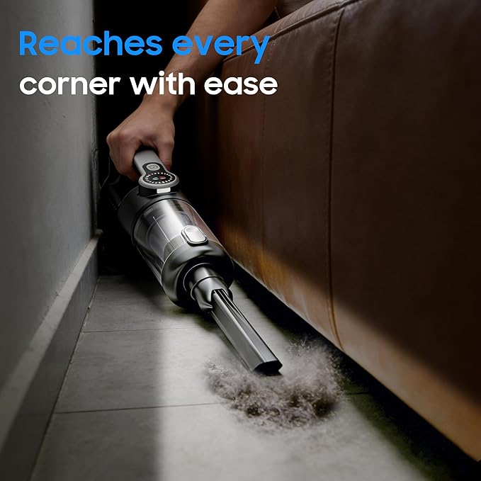 Cordless Handheld Vacuum for Car and Home, 18000Pa Strong Suction, 35 Mins Runtime with Multiple Nozzles & LED Light, Portable Cleaner for Pet Hair and Car Seats