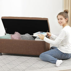 Joveco Storage Ottoman Bench 35
