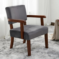 Modern Accent Chair, Upholstered Living Room Chairs with Wood Frame, Oversized Reading Armchair for Bedroom Waiting Room