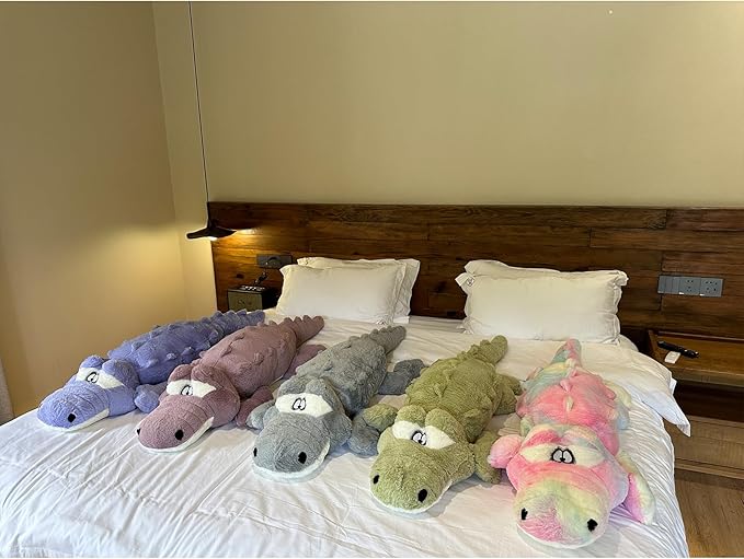Hofun4U Alligator Plush Pillow, 38 inch Alligator Stuffed Animal, Home Decoration Christmas Valentine’s Birthday Gift for Boys Girls Adults Kids