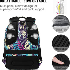 Laptop Backpack,Business Travel Anti Theft Slim Durable Laptops Backpack with USB Charging Port,Water Resistant College Computer Bag for Women & Men Fits 15.6 Inch Laptop and Notebook