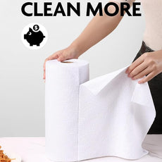 Fantasticlean Microfiber Cleaning Cloth Roll -75 Pack, Tear Away Microfiber Towels, 12