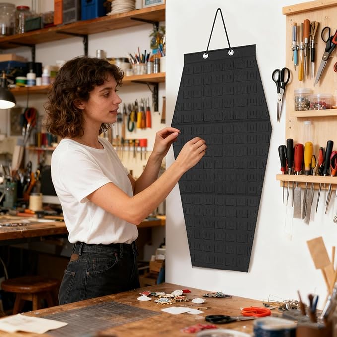 Pin Display Board - Felt Wall Mount Organizer Pre-Cut Holes | Enamel Pin Collection Display Holder,for Badge Button Home Office Living Room Apartment Shop Dorm Christmas Birthday