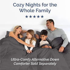 King Size 4 Piece Sheet Set - Comfy Breathable & Cooling Bed Sheets Set - Hotel Luxury Bedding for Women, Men, Kids, Teens, Boys & Girls - Deep Pockets, Ultra-Soft, Wrinkle Free - Oeko-Tex - Dark Grey