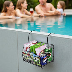 Large Rustproof Shower Caddy Hanging, 304 Stainless Steel Hanging Shower Organizer Basket for Bathroom & Bathtub, Over the Rod Shower Rack for Shampoo, Conditioner, Soap & Bath Accessories(Black)