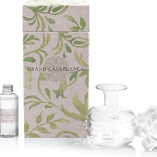 Zodax Grand Casablanca Porcelain Oil Diffuser - 6.76 oz -Magnolia Petals