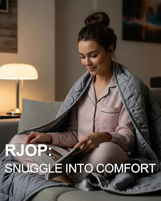 Weighted Blanket 5lbs 41"x60" for Adults and Teens, Heavy Throw with Premium Glass Beads for Napping, Machine Washable with Soft & Breathable All-Season Comfort (41" x 60" 5 lbs)