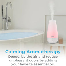 Pure Enrichment PureSpa XL 3-in-1 Cool Mist Humidifier, Essential Oil Diffuser & Mood Light - 2L Tank Provides Powerful Mist Coverage up to 350 sq ft in Bedroom, Office & Large Rooms