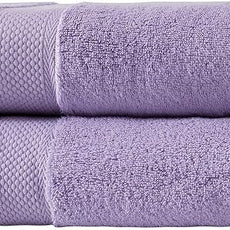 BAGNO MILANO Turkish Towels, Ultra Soft, Plush Luxury Turkih Cotton Bath Towels, Quick Dry Towel Set Made in Turkey (Lavender Purple, 2 Pcs Bath Towel Set)