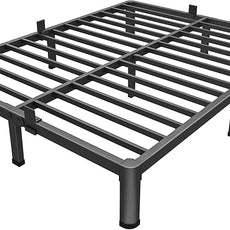 MAF 10 Inch King Metal Platform Bed Frame with Round Corner Legs, 3000 LBS Heavy Duty Steel Slats Support, Noise Free, No Box Spring Needed, Easy Assembly