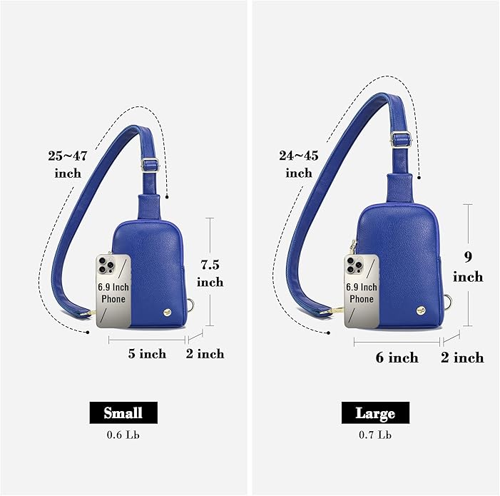 INICAT Travel Small Crossbody Sling Bags Women Cross Body Purses Passport Holder Vegan Leather Fanny Packs Birthday Gifts