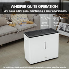 Evaporative Humidifiers |14.5 L(3.9 Gal) Tank for Whole Room Humidifier | 60 W Cool No Mist Humidifiers | 7 Speed | MAX Output 3000 ml/h | Auto Humid | Top Filling