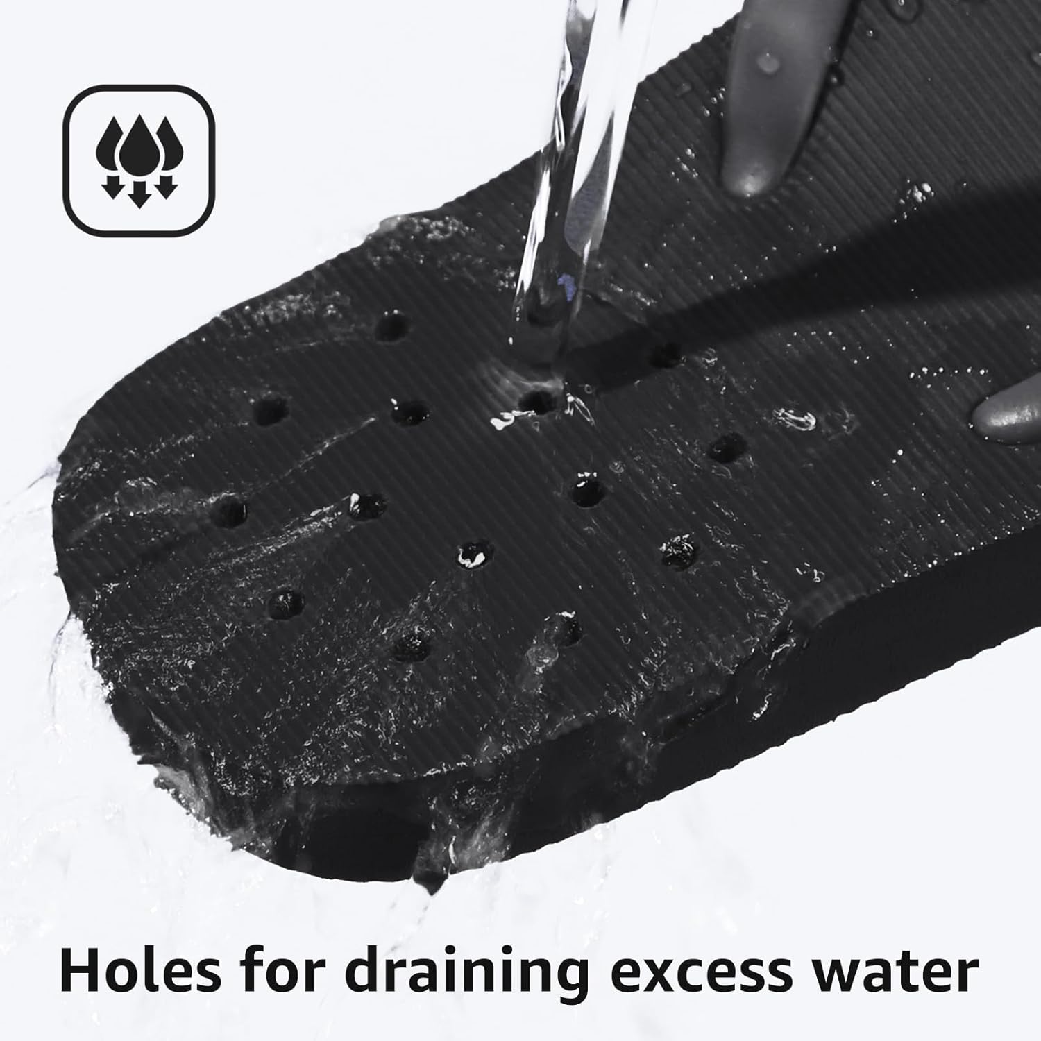 STQ Shower Shoes Women Quickly Dry Arch Support Flip Flops Non Slip Beach Pool Dorm Thong Sandals with Drain Holes