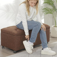 Joveco Storage Ottoman Bench 35