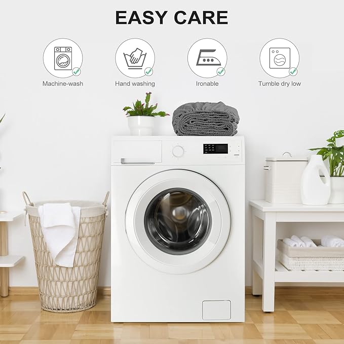 FreshCulture Twin XL Fitted Sheet Only - Hotel Quality Ultra Soft & Breathable Brushed Microfiber Fitted Sheet with 21 Inch Deep Pockets - Fits Twin XL Size Bed (Dark Grey)