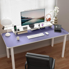 YSAGi Double-Sided Desk Pad, Leather Desk Mat, Eco Cork Desk Pad Protector, Large Mouse Pad for Desk, Waterproof Desk Blotter Pad, Desk Writing Pad for Office Work/Home (Purple+Cork, 47.2