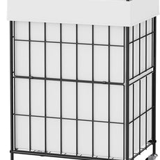 Laundry Hamper with Wheels, 90L Laundry Basket with Handle, Laundry Sorter with Removable Liner Bag