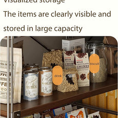 5 Tier Bookshelf, Book Shelf 67/59Inch, Tall Bookcase, Industrial Bookshelves, w/Metal X-shaped support, Adjustable Shelves, Metal Fram, for Living Room,kitchen (walnut, H 66.93×W31.5×L 15.75 IN)