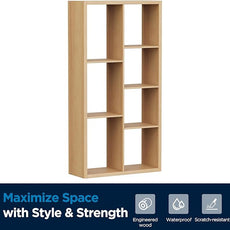 7 Cube Storage Organizer, Cube Shelf with Heavy-Duty Thick Boards, 25.12