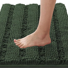 H.VERSAILTEX Bath Rugs for Bathroom Non Slip Bath Mats Extra Thick Chenille Striped Rug 20